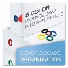 Cardinal FreeStand Easy Open Locking Slant-D Ring Binder 4" Cap 11 x 8 1/2 White 43140CB - 4 of 4