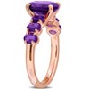 EVERLY JEWELRY | Rose Plated Sterling Silver 2.55 CT TGW Amethyst-Africa Amethyst Fashion Ring - 2 of 4