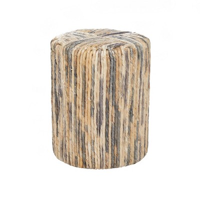 Contemporary Teak Wood Stool - Olivia & May