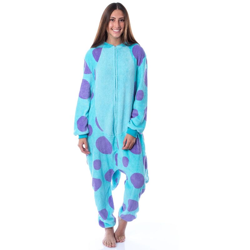 Disney Monsters Inc Adult Sulley Kigurumi Costume Union Suit Pajama, 4 of 8
