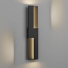 23.6" Modern Outdoor Wall Light Exterior Lighting Fixtures, Black Outdoor Light Fixture, LED Outdoor Wall Sconce Lighting Outside Lights - 2 of 4