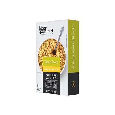 Fiber Gourmet  – Pilaf Riced Pasta– Fiber-Rich, Low Calorie, Healthy Pasta