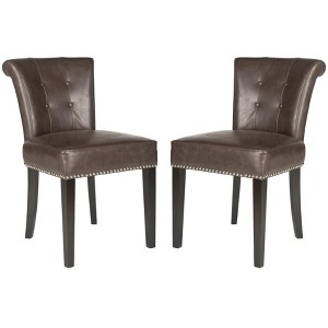 Sinclair 21" H Dining Chair With Nail Head Trim (Set of 2) - MCR4705 - Safavieh Couture - 1 of 4