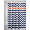 Chevron Polyester Shower Curtain - iDESIGN - image 4 of 4