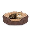 PureWags Small Dog Bed, Round Cat Bed Washable for Indoor Cats, Non-Slip Base and Removable Cushion, Pet Bed for Puppy and Kitten - 2 of 4