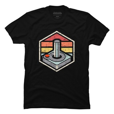 Men's Design By Humans Retro Joystick By artlahdesigns T-Shirt