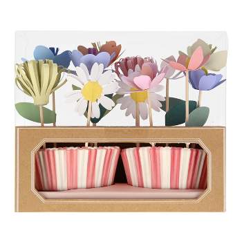 Meri Meri Flower Garden Cupcake Kit (Pack of 12)
