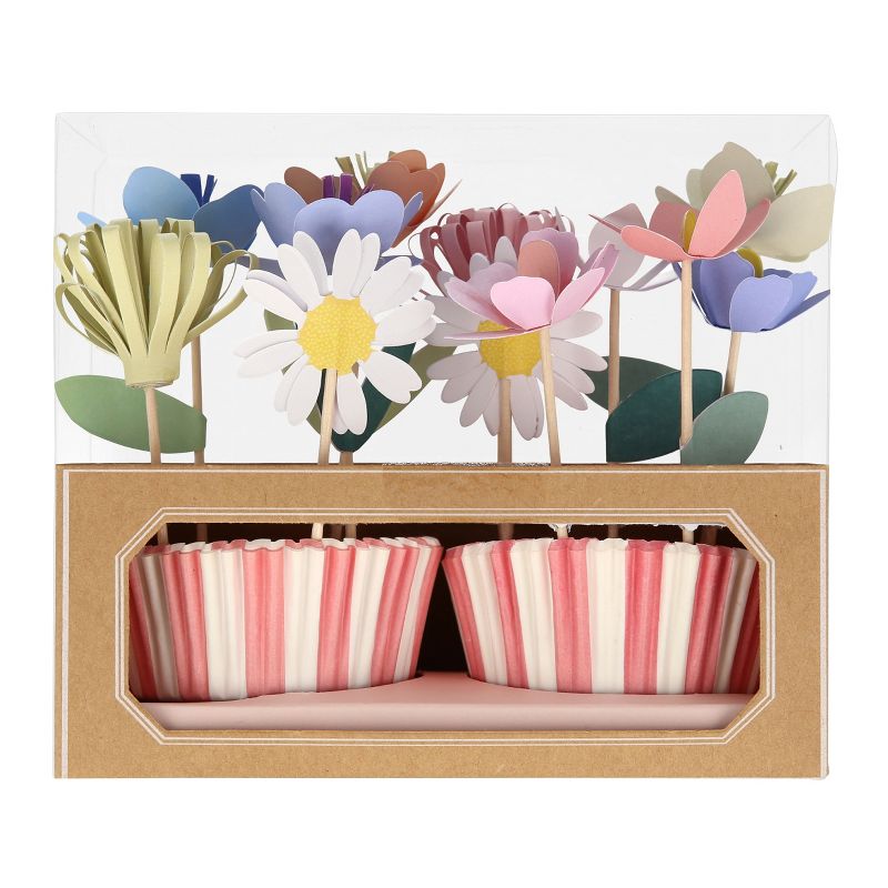 Meri Meri Flower Garden Cupcake Kit (Pack of 12), 1 of 9