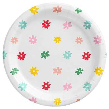 20ct Optimistic Floral Snack Plate - Spritz™
