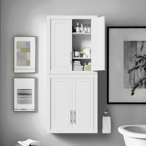 Lirago 26" Bathroom Cabinet Storage Cabinet with Adjustable Shelf 26*22 White - 1 of 4