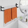 Attop Double Towel Bar, 24Inch Towel Rack for Bathroom, Stainless Steel Double Bath Towel Bar, Wall Mounted Towel Holder Matte Black - 3 of 4