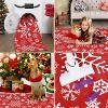 Modern Snowflake Washable Rug Non Slip Low Pile Rug Christmas Decorations Floor Cover Foldable Indoor Carpet for Living Room Bedroom Dining Room - 2 of 4