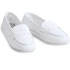 Collections Etc Classic Boat Shoe Loafer Slip On Canvas Sneakers - 3 of 3