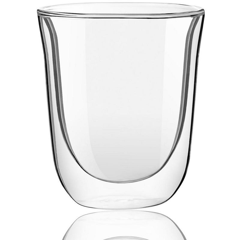 JoyJolt Levitea Double Walled Glass - Set of 4 Tumbler Glassware - 8.4-Ounces, 3 of 7