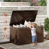 130 Gallon Outdoor Storage Box Waterproof, Lockable Resin Deck Box, Patio Deck Storage Box, Deck Box Container for Furniture Cushions, Garden, Pool - 4 of 4