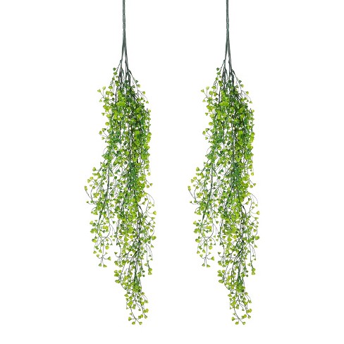 Unique Bargains Plastic Artificial Hanging Plants Fake Ferns Hanging Vines for Wedding 2 Pcs - image 1 of 4