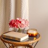 8" Artificial Coral Hydrangea with Acrylic Water in Glass Bowl - National Tree Company - 2 of 3