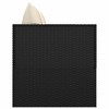 vidaXL Outdoor Sun Lounger with Cushions Black Polyrattan - 4 of 4