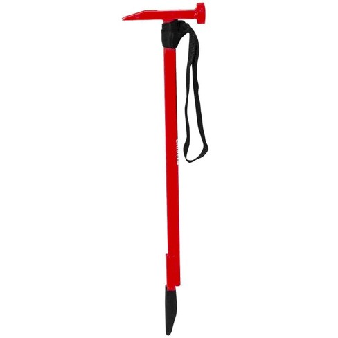 Eskimo 19 Inch Lightweight Steel Multiple Action Targeted Hammer Style  Chipper Head Ice Chisel With Tether Strap For Ice Fishing, Red : Target