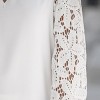 Women's Floral Lace Scalloped V-Neck Mini Dress - Cupshe - 3 of 4