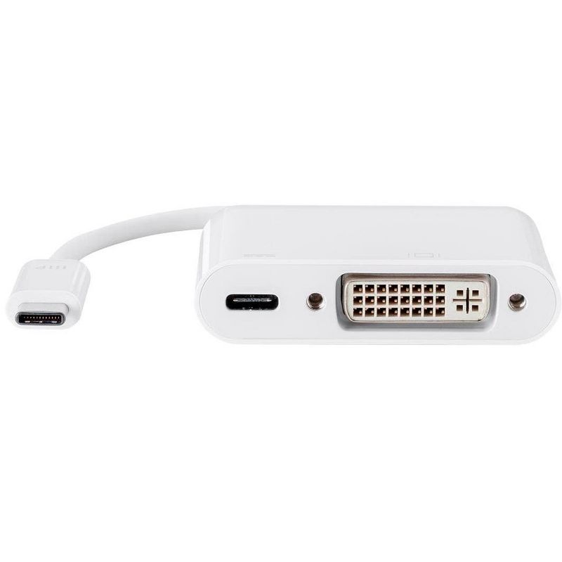 Monoprice USB-C to DVI and USB-C (F) Dual Port Adapter, Compatible With USB-C Equipped Laptops, Such As The Apple Macbook And Google Chromebook, 3 of 5