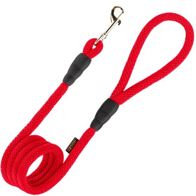 Gooby Mesh Leash Red, 4 FT
