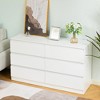 TiramisuBest Modern 6-Drawer Storage Cabinet with Adjustable Shelves,Rustic Farmhouse Sideboard for Living Room, Dining Room & Bedroom - 2 of 4