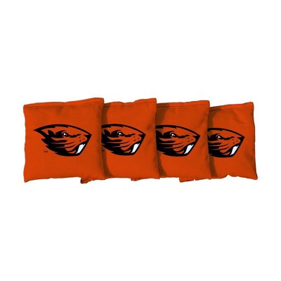 NCAA Oregon State Beavers Corn-Filled Cornhole Bags Orange - 4pk