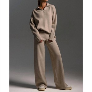 Women's Long Sleeve Knit Sweater and Pants Set - MapCie - 1 of 2