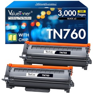 Valuetoner Compatible Toner Cartridge Replacement for Brother TN760 TN-760 TN730 for Brother HL-L2350DW HL-L2395DW HL-L2390DW MFC-L2690DW L2750DW (2B) - 1 of 4