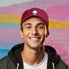 Dalix Alien Embroidered UFO Dad Hat Cotton Baseball Cap Adjustable Mens - 2 of 4