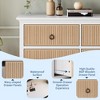 47" Dresser for Bedroom, Fluted Chest of Drawers with Storage for Closet, Bedroom, Hallway, Entryway - 4 of 4