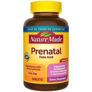 Nature Made Prenatal Multivitamin with Folic Acid Tablets - 1 of 4