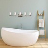 Elegant Lighting Cassie 5 lights bath sconce in satin nickel with clear shade - 2 of 4