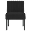 vidaXL Modern Velvet Lounge Chair - Slipper Chair with Solid Wood Legs, Comfortable High-Density Foam Cushioning - 3 of 4