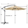 Yaheetech 10 Ft Patio Umbrella with Crank & Cross Base - 3 of 4