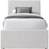 Meridian Furniture,Myles Chenille Fabric Twin Trundle Bed - 2 of 4