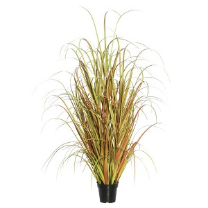 Vickerman Artificial Grass Plant Brown: PVC Faux Foliage, Sheltered Outdoor & Indoor Decor, 48" Tall - 1 of 3