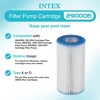 Intex 1000 GPH Easy Set Pool Filter Pump System with GFCI for Above Ground Swimming Pools with Type A & C Filter Cartridge Replacements, (6 Pack) - 2 of 4