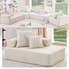 Special Frame U-Shaped Sectional Sofa: Luxe Boucle Floor Couch, Convertible, Spacious Foam-Filled - Ideal for Living Room - 2 of 4