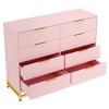 Dresser for Bedroom with 8 Drawer, TV Stand Dressers Chest of Drawers for Living Room Hallway Entryway, MDF Board - 4 of 4