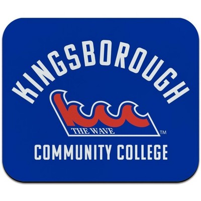 Kingsborough Community College The Wave Logo Low Profile Thin Mouse Pad