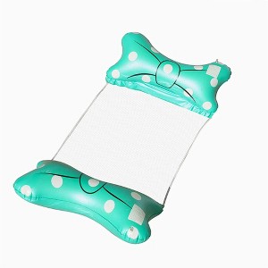 Cute Bow-Knot Lounge Floatie Water Chair, Saddle, Drifter Pool Hammock for Adults - Blue - 1 of 4