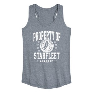 Women's - Star Trek - Property of Starfleet Graphic Racerback Tank - 1 of 4