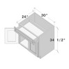 CASAINC 30 in. W x 24 in. D x 34.5 in. H Plywood Ready to AsseMatte Blackle Floor Base Kitchen Cabinet in Glacier White with Drawer - 3 of 4