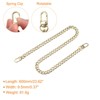 Unique Bargains Shoulder Bag Handbag DIY Accessories Iron Flat Chain Strap Gold Tone 24" - 2 of 3