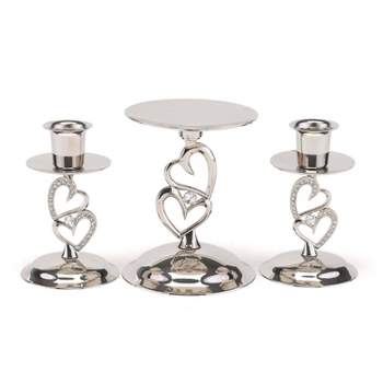 Sparkling Love Wedding Collection Candle Stand Set