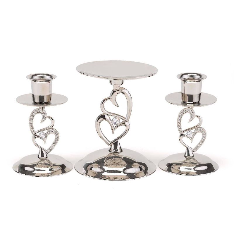 Sparkling Love Wedding Collection Candle Stand Set, 1 of 3