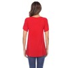 Women's Crisscross Neck Short Sleeve Top - White Mark - 3 of 4