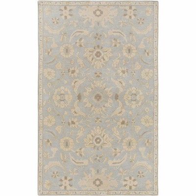 Hauteloom Copen Beige Floral Wool Rug
